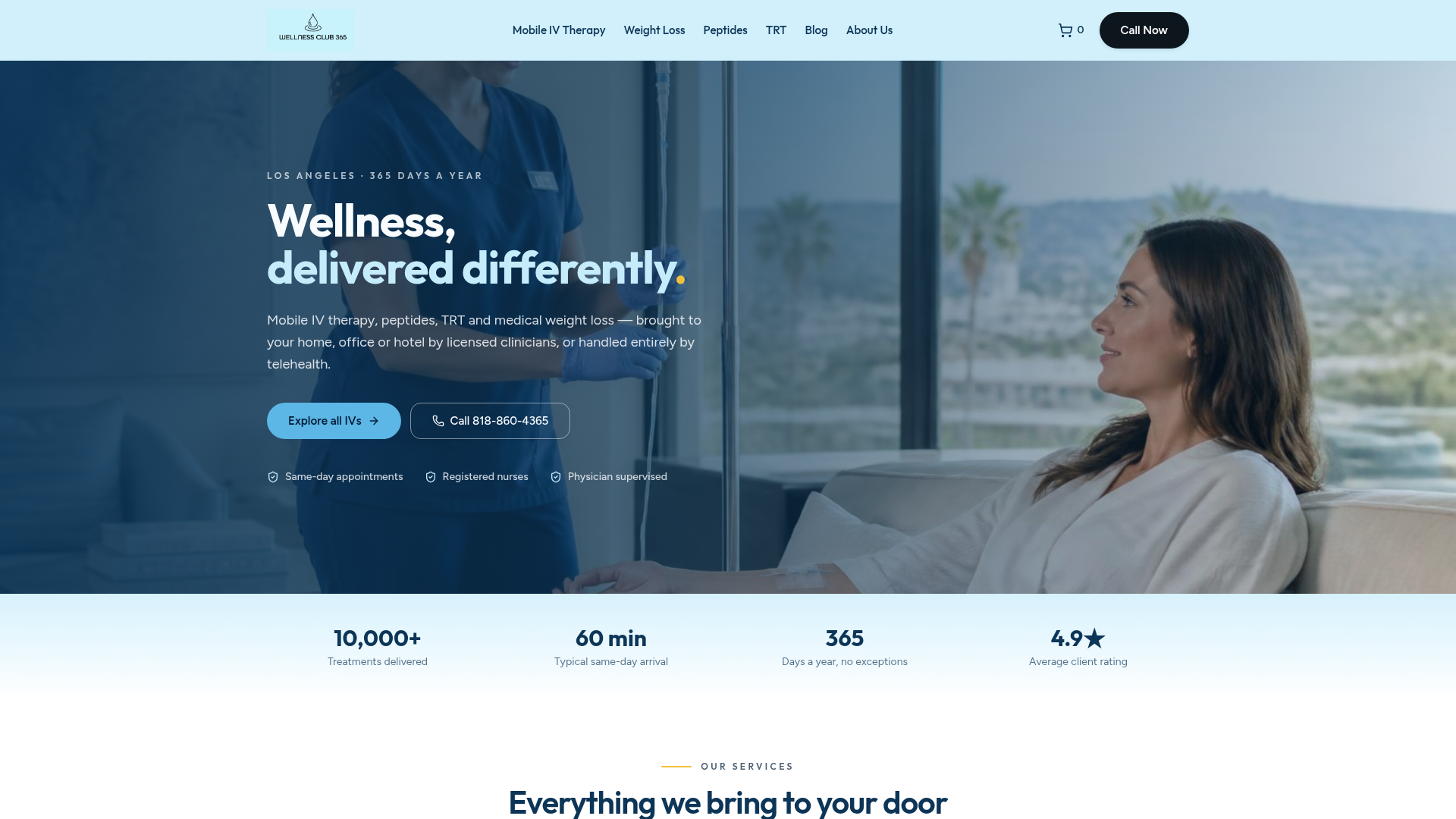 WellnessClub 365 website preview